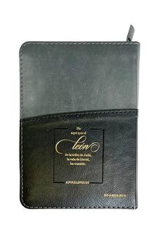Image of Biblia RVR 1960 Compacta Expresión Negro Gris Símil Piel