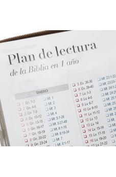 Image of Biblia RVR 1960 Letra Gigante Café Ichtus Símil Piel con Índice y Cierre