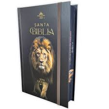 Image of Biblia RVR 1960 Tamaño Manual Letra Grande Tapa Dura León de Judá Tapa Dura