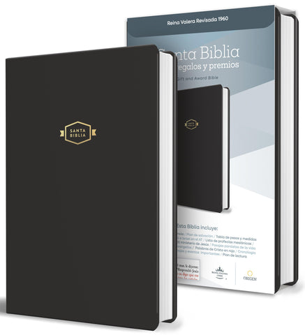 Image of Biblia RVR 1960 para Regalos y Premios Negro Símil Piel