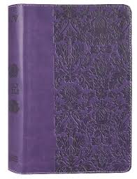 Image of KJV Large Print Personal Size Reference Bible, Purple Leathertouch, Red Letter