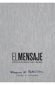 Image of Biblia El Mensaje Gris Tela Tapa Dura