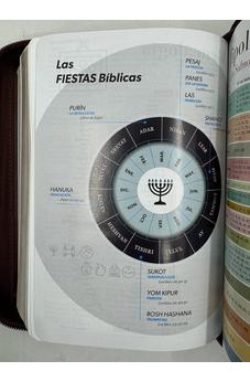 Image of Biblia RVR 1960 Letra Grande Compacta 11 Puntos Símil Piel Café Oscuro Cierre