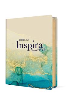 Image of Biblia NTV Inspira con Filament Símil Piel Oro