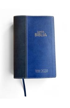 Image of Biblia RVR 2020 Letra Grande Azul Símil Piel