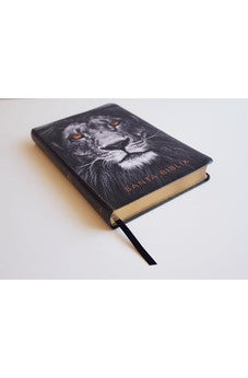 Image of Biblia Tamaño Manual Letra Grande Léon de Judá Símil Piel