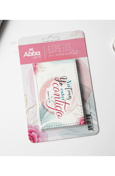 Image of Espejito Compacto de Cuero No Temas