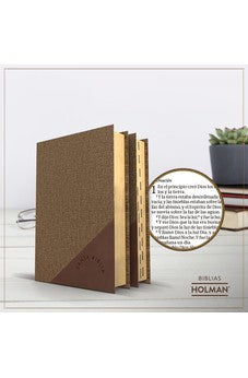 Biblia RVR 1960 Letra Grande Tamaño Manual Duotono Café Símil Piel