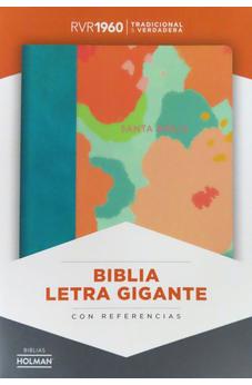 Image of Biblia RVR 1960 Letra Gigante Floral Símil Piel Con Índice