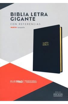 Image of Biblia RVR 1960 Letra Gigante Negro Piel