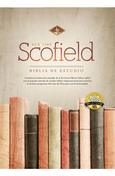 Image of Biblia RVR 1960 de Estudio Scofield Verde Bosque Café Símil Piel con Índice