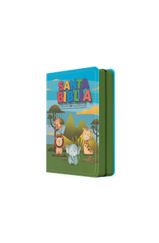 Biblia RVR 1960 Bolsillo para Niños Animales Vinilo con Cierre