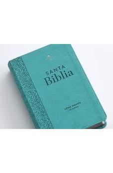 Image of Biblia RVR 1960 Letra Gigante Turquesa Símil Piel