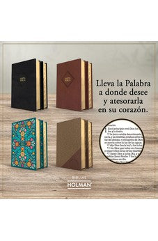 Biblia RVR 1960 Tamaño Manual Símil Piel Negra con Índice