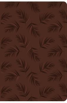 Image of Biblia NTV Ultrafina Letra Grande con Filament Símil Piel Palmera Café Índice Letra Roja Cierre