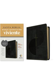 Image of Biblia NTV Compacta Letra Gigante con Filament Símil Piel Gris Letra Roja