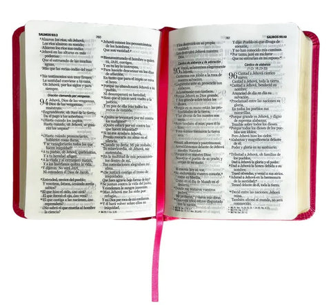 Image of BIBLIA RVR 1960 COMPACTA FUCSIA SIMIL PIEL