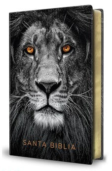 Image of Biblia Tamaño Manual Letra Grande Léon de Judá Símil Piel
