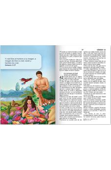 Image of Biblia RVR 1960 Compacta para Niños Animales Vinilo con Cierre