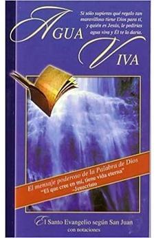 Caja de Evangelios de Juan Agua Viva 100/piezas