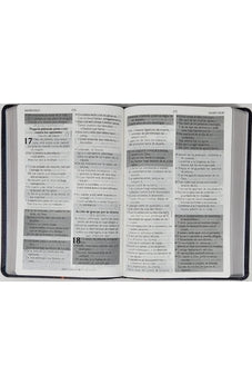 Biblia RVR 1960 de Promesas Letra Gigante Negro Naranja Verde Símil Piel