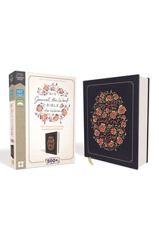 Image of NIV, Journal the Word Bible for Women, Cloth over Board, Navy, Red Letter, Comfort Print: 500+ Prompts to Encourage Journaling and Reflection