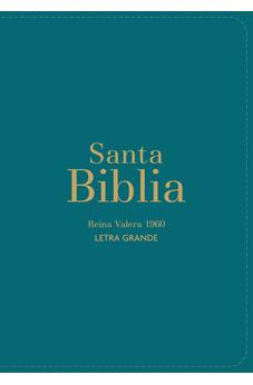 Biblia RVR 1960 Compacta Letra Grande 11 puntos Símil Piel Pino Verde