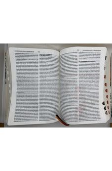Image of Biblia RVR 1960 de Estudio Teológico Flores Naranja con Índice