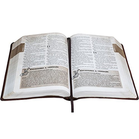 Image of Biblia Em Portugués NTLH065BDA Tapa Imitación Cuero Marrón