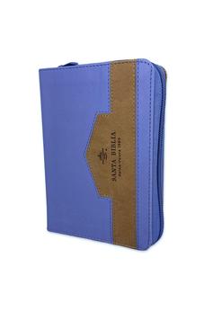 Biblia RVR 1960 Bolsillo Verde Café Símil Piel con Cierre