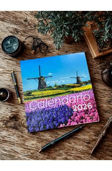 Calendario Paisajes 2026 Molinos entre flores