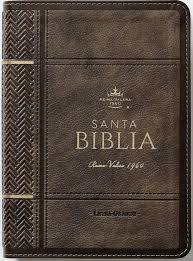 Biblia RVR 1960 Letra Grande Tamaño Manual Neoclassic Mokka Símil Piel