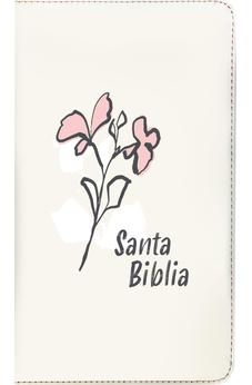 Biblia NTV Compacta Letra Gigante con Filament Símil Piel Beige Índice Letra Roja Cierre