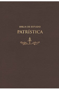 Image of Biblia RVR 1977 Estudio Patrística Piel Especial Índice
