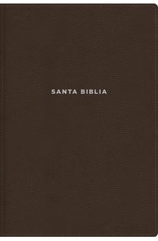 Biblia NVI de Estudio Letra Grande Café Símil Piel