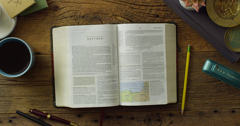 Image of ESV  Personal Size Study Bible (Trutone, Forest/Tan)