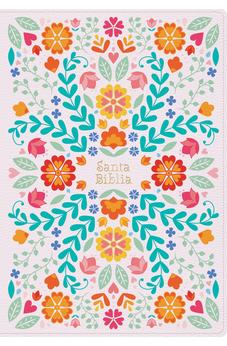 Biblia RVR 1960 Súper Gigante Flores Símil Piel con Índice *IRREGULAR*