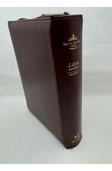 Image of Biblia RVR 1960 Letra Grande Compacta 11 Puntos Símil Piel Café Oscuro Cierre