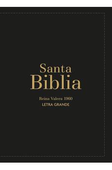 Biblia RVR 1960 Compacta Letra Grande 11 puntos Símil Piel Negro con Cierre y Índice