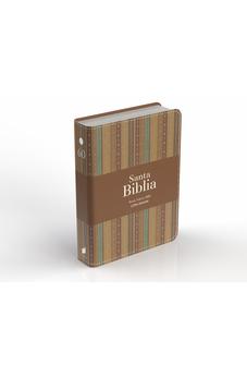 Biblia RVR 1960 Compacta Letra Grande 11 puntos Símil Piel Andina Marrón Café