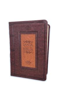 Biblia RVR 1960 Compacta Café Café Símil Piel