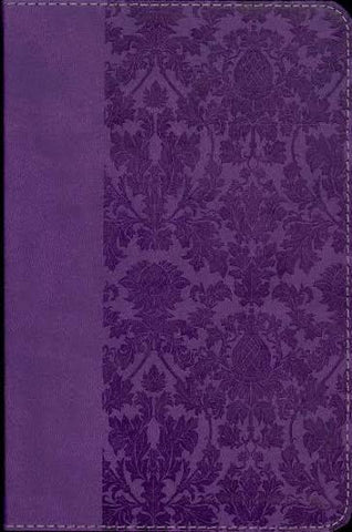 Image of KJV Large Print Personal Size Reference Bible, Purple Leathertouch, Red Letter