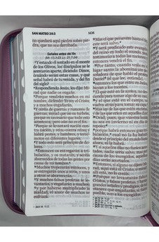 Image of Biblia Letra Súper Gigante Símil Piel Tricolor Azul Rosa Lila