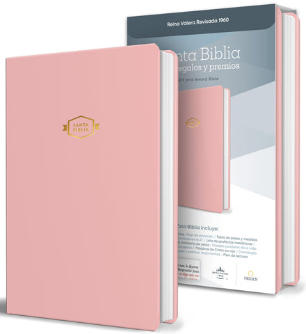 Image of Biblia RVR 1960 para Regalos y Premios Rosada Símil Piel
