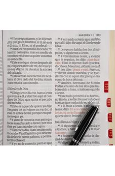 Image of Biblia RVR 1960 Letra Gigante Negro Símil Piel con Índice
