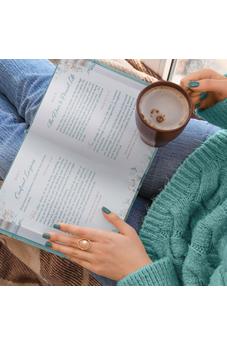 Image of THE LORD IS MY SHEPHERD DEVOTIONAL, 366 REFLECTIONS ON GOD'S GOODNESS AND GRACE, TEAL FAUX LEATHER