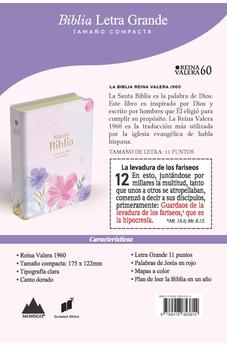 Image of Biblia RVR 1960 Compacta Letra Grande 11 puntos Símil Piel Violeta Claro