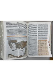 Image of Biblia RVR 1960 de Estudio Teológico Flores Naranja con Índice