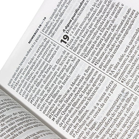 Image of Biblia Em Portugués RA065TILG Tapa Imitación Cuero Rosa Noble Índice Digital