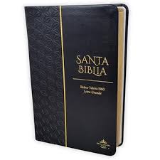 Biblia RVR 1960 Tamaño Manual Letra Grande 12 pt SÍmil Piel Rosa Azul Colección Bitono